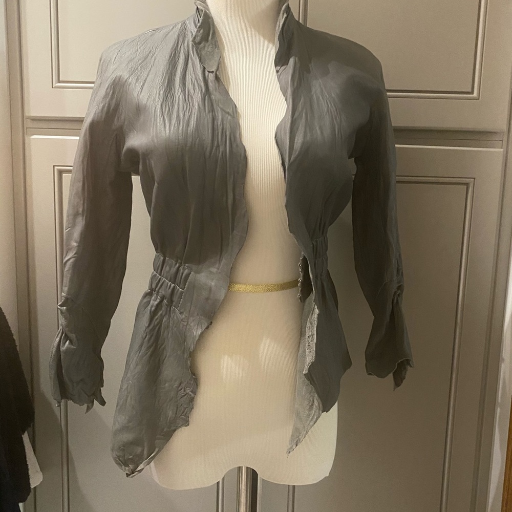 Vintage Michel Berandi Leather Crop Jacket Streetwear